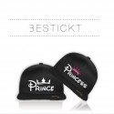 NEU! Bestickte Bicolor Snapback Set Prince & Princess