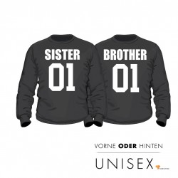 Partner Pulli Set "Brother and Sister" für Sie und Ihn