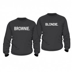 Partner Pulli Set Blondie & Brownie. für Sie und Ihn