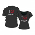 Damen Fun Shirt "I Love Wiesn"