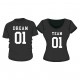 T-Shirt Set Dream Team mit Wunschdatum