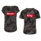 Honzze Camouflage T-Shirt Set King &Queen