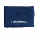 GYM 10 Handtuch bestickt blau